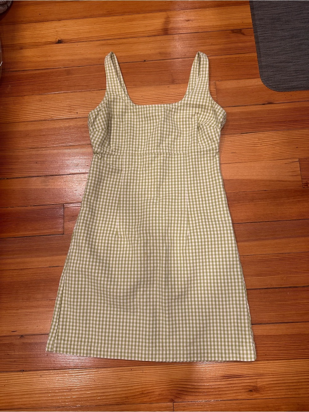 Levi's Yellow Gingham Mini Dress